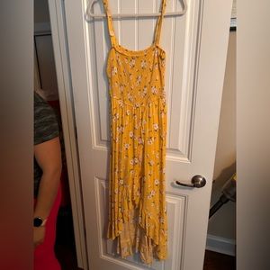 Yellow long dress. Never worn. Breezy material.